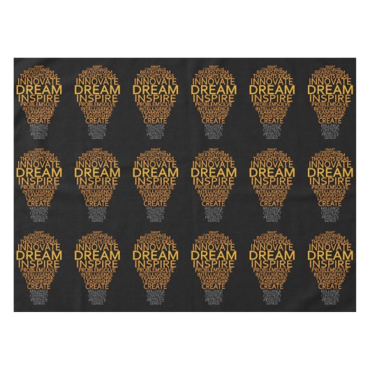 Nappe Tissus de table Inspirational Light Bulb (Devant (Horizontal))