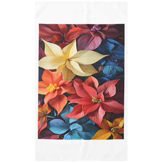 Nappe Toalha de Mesa (Tablecloth) Flores Natalinas (Devant)