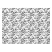 Nappe Toile de jouy, noir et blanc, porcelaine, (Devant (Horizontal))