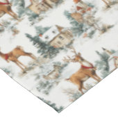 Nappe Toile de rennes du village d'hiver scandinave (Angle)