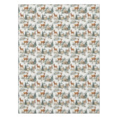 Nappe Toile de rennes du village d'hiver scandinave (Devant)