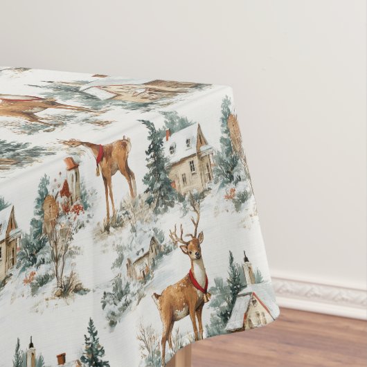 Nappe Toile de rennes du village d'hiver scandinave (In Situ)