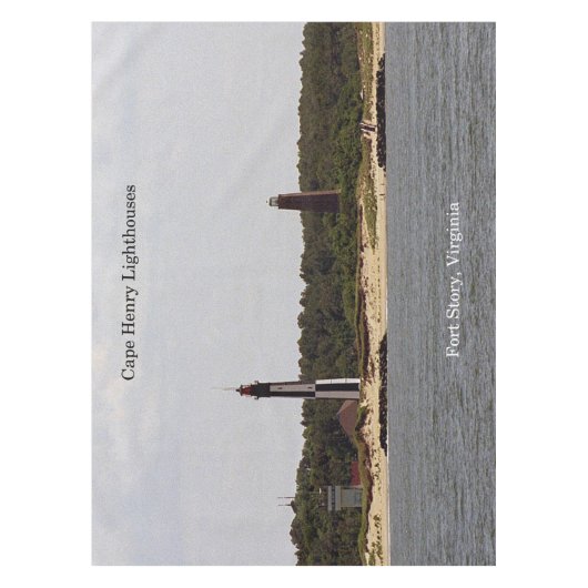 Nappe Toile de table des phares Cape Henry (Devant)