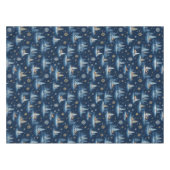 Nappe Toile de vacances, cerfs d'arbres et flocons de ne (Devant (Horizontal))