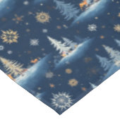 Nappe Toile de vacances, cerfs d'arbres et flocons de ne (Angle)