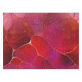 Nappe Toile d'or Abstraite sur Violet, Violet et Magenta (Devant (Horizontal))