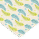 Nappe Toile feuille Chartreuse et Aqua (Angle)