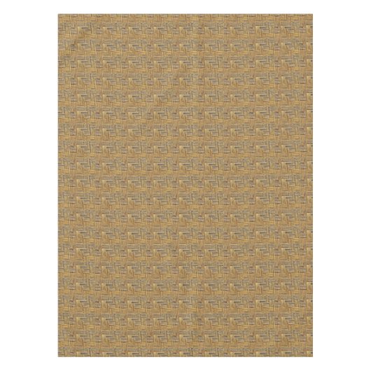 Nappe Tonalités naturelles Tissu bambou tissé (Devant)