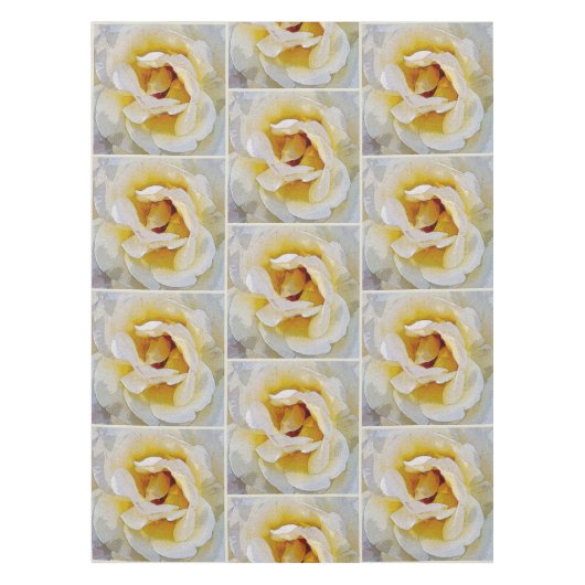 Nappe tons blanc à jaune (Devant)