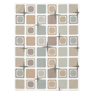 Nappe Tons Carré modernes du milieu du siècle