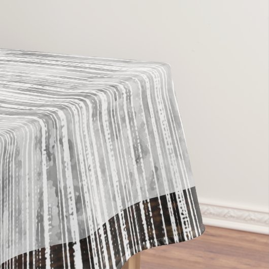 Nappe Tons de marbre gris et Motif à rayures (In Situ)