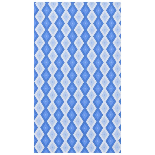 Nappe Tons de motif de diamant bleu (Devant)