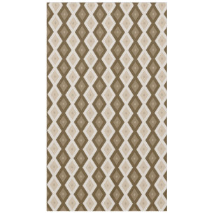 Nappe Tons de motif diamant brun