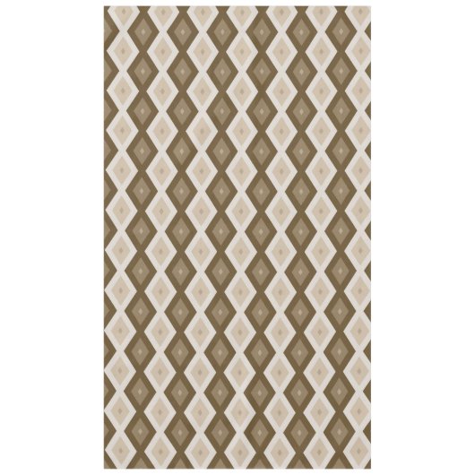 Nappe Tons de motif diamant brun (Devant)