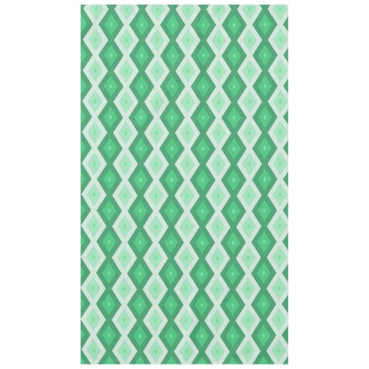 Nappe Tons de motif diamant vert (Devant)