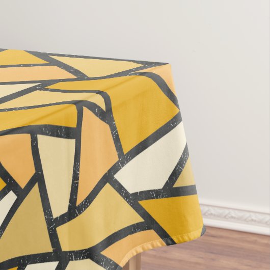 Nappe Tons de motif en vitrail jaune (In Situ)