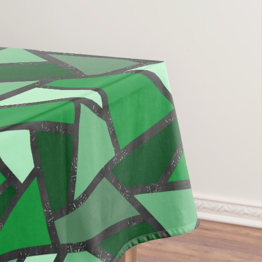 Nappe Tons de motif en vitrail vert (In Situ)