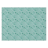 Nappe Tons de vert pastel motif de lotus aspect gaufré (Devant (Horizontal))