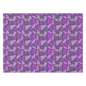 Nappe Tons de vitrail violet motif (Devant (Horizontal))