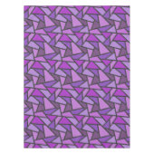 Nappe Tons de vitrail violet motif (Devant)