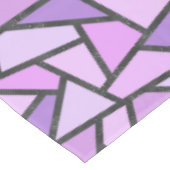 Nappe Tons du motif en vitrail lilas (Angle)