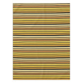 Nappe Tons Jaune Doré Sur Noir (Devant)