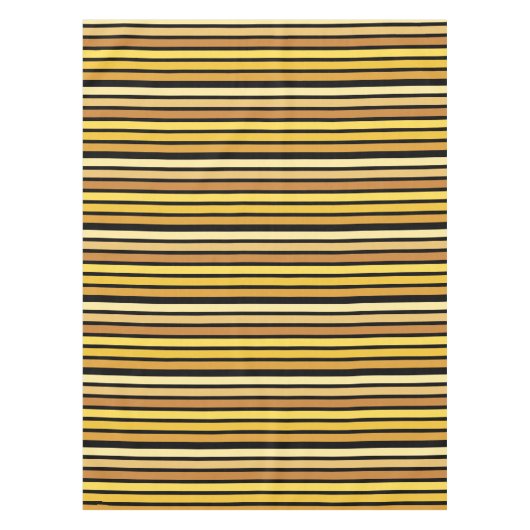 Nappe Tons Jaune Doré Sur Noir (Devant)