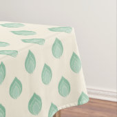 Nappe Tons verts Fleurs Abstraites (In Situ)