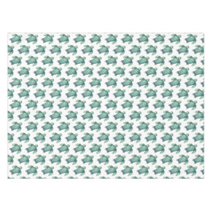 Nappe tortue de mer peinte à l'aquarelle dessin animé bl