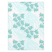 Nappe Tortues de mer turquoises d'aquarelle sur les (Devant)