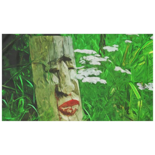 Nappe Totem d'Indiens Américains à lèvres rouge parmi le (Devant (Horizontal))