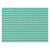 Nappe Toucans sur Teal (Devant (Horizontal))
