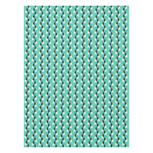 Nappe Toucans sur Teal (Devant)