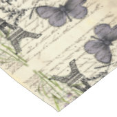 Nappe tour eiffel de paris, papillon rustique vintage (Angle)