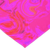 Nappe Tourbillon Abstrait Bleu Sarcelle et Rouge Groovy (Angle)