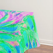 Nappe Tourbillon Abstrait Bleu Turquoise et Violet (In Situ)