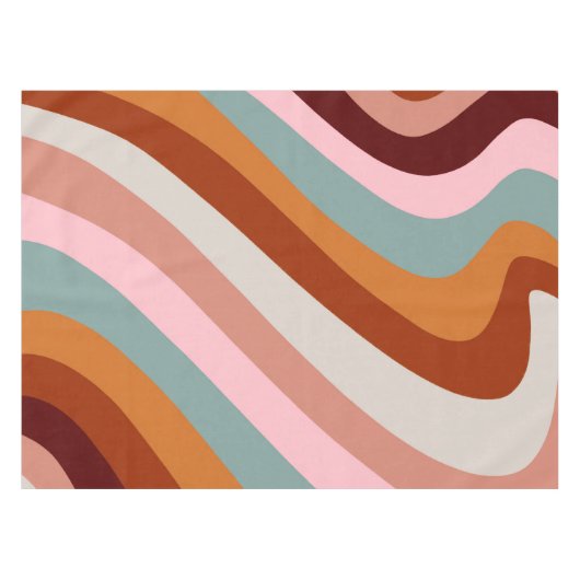 Nappe Tourbillons d'automne rétro (Devant (Horizontal))