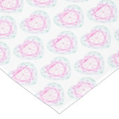 Nappe Tourmaline bijoux coeur à deux tons tissu motif (Angle)