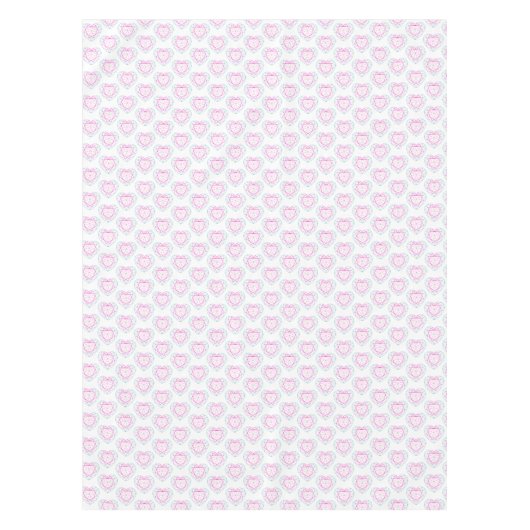 Nappe Tourmaline bijoux coeur à deux tons tissu motif (Devant)