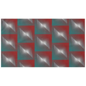 Nappe Tournée de gris sur la bordeaux turquoise (Devant (Horizontal))