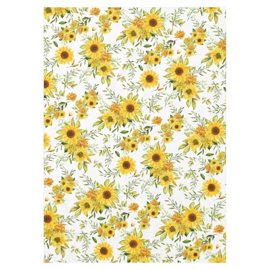 Nappe Tournesol à l'aquarelle 8 (Devant)