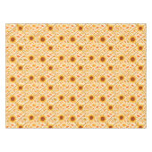 Nappe Tournesol rétro et aquarelle rustique (Devant (Horizontal))