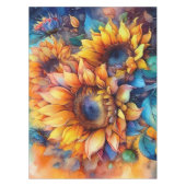 Nappe Tournesols à l'aquarelle (Devant)