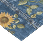 Nappe Tournesols Sur Faux Denim (Angle)