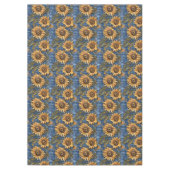 Nappe Tournesols Sur Faux Denim (Devant)