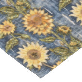 Nappe Tournesols Sur Faux Denim (Angle)