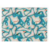 Nappe Tourquoise et perruques rouges (Devant (Horizontal))