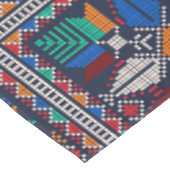 Nappe Traditionnel Palestine Broderie tatreez coloré (Angle)