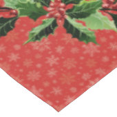 Nappe Train de Noël en rouge (Angle)