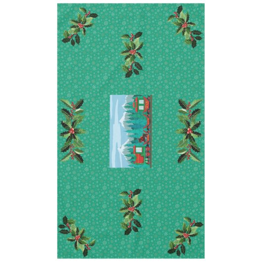 Nappe Train de Noël sur Tiel (Devant)